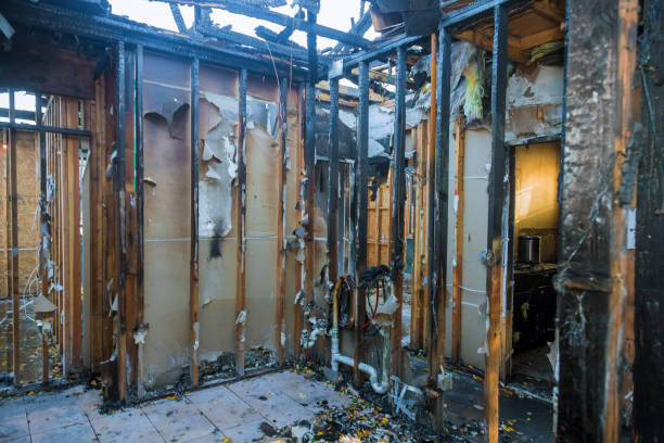 Professional Fire Damage Removal technician working in Mena, AR